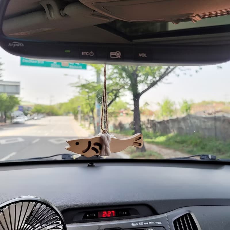 Car Cute Ornament  lucky Fish 10cm