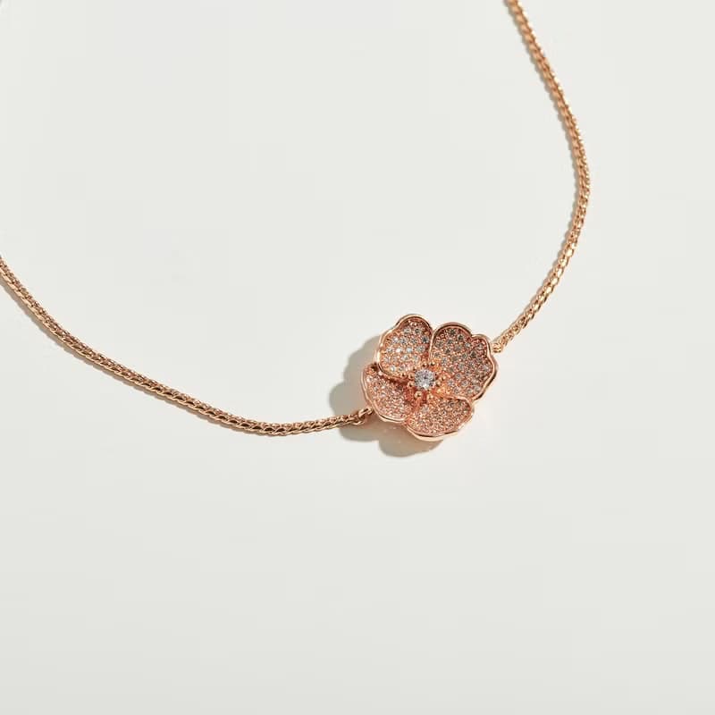 紫羅蘭鑲鑽可調式手鍊(共兩色)