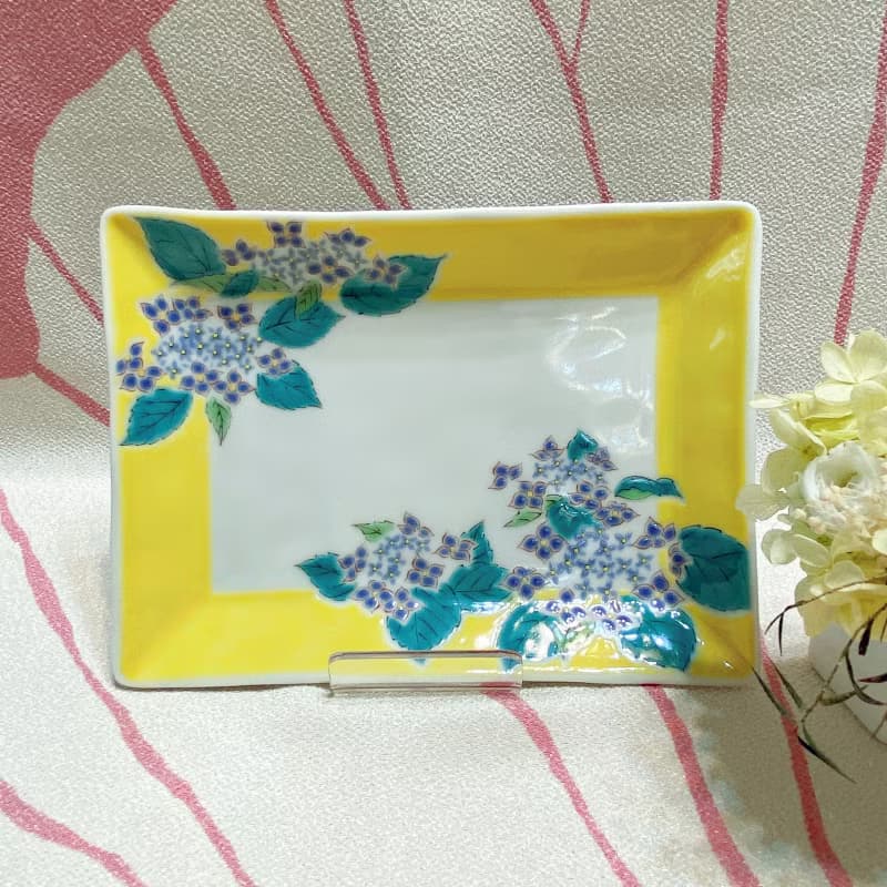 九谷燒5.7四季之花方盤】5款