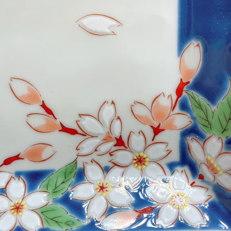 九谷燒5.7四季之花方盤】5款