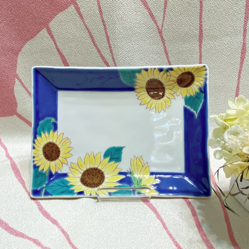 九谷燒5.7四季之花方盤】5款