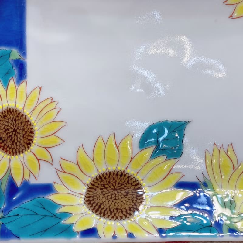 九谷燒5.7四季之花方盤】5款