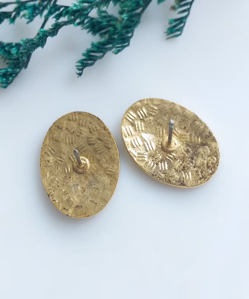 Vintage Jewelry 西洋古董飾品 景泰藍 幾何普普 針式耳環