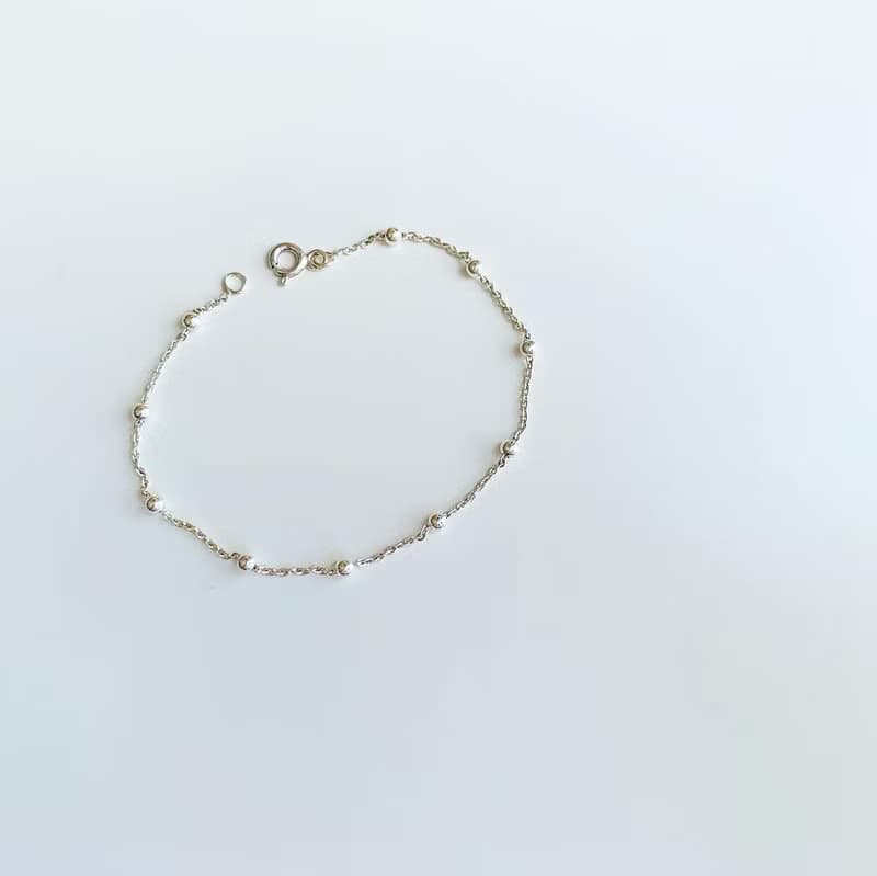 925純銀 / 可愛百搭 • 大銀珠手鍊