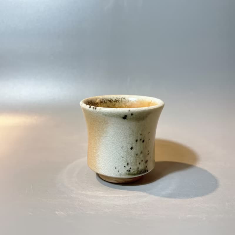 柴燒純瓷黃金杯  / 小平凡手作
