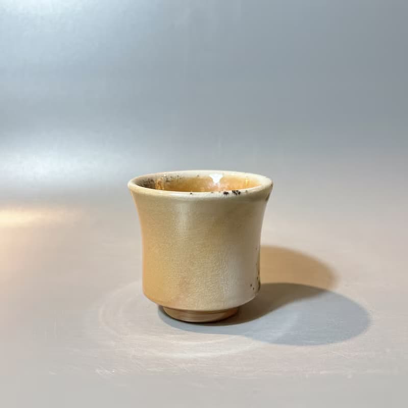 柴燒純瓷黃金杯  / 小平凡手作