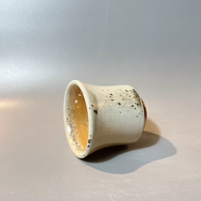 柴燒純瓷黃金杯  / 小平凡手作