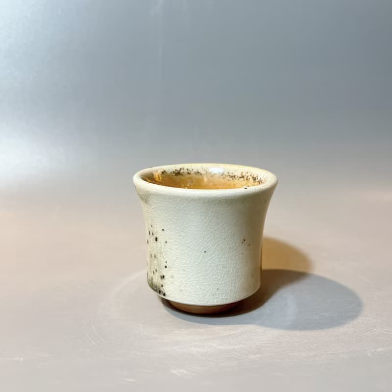 柴燒純瓷黃金杯  / 小平凡手作