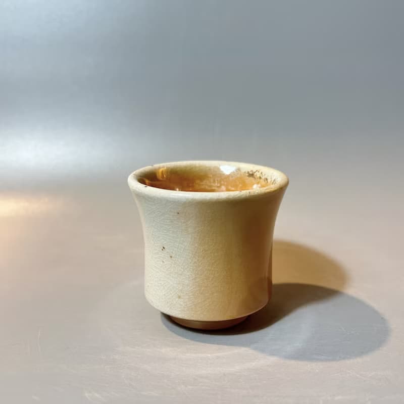 柴燒純瓷黃金杯  / 小平凡手作