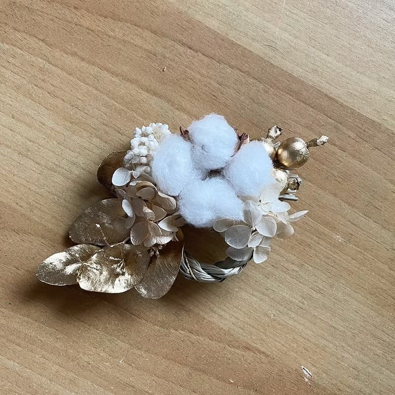 超迷你!小金花掌心注連繩【24小時內出貨】