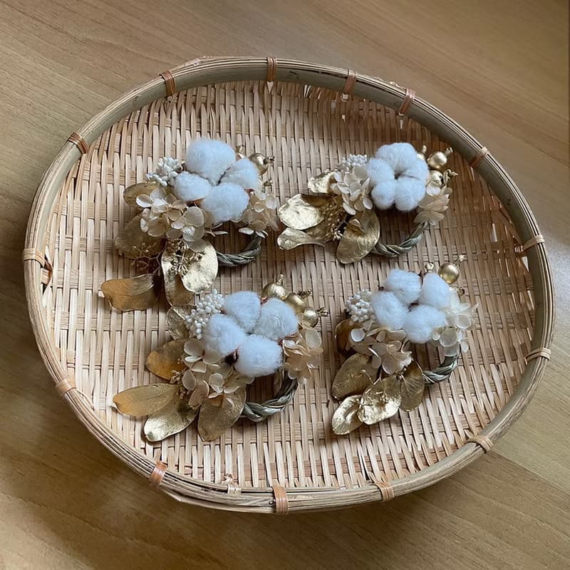 超迷你!小金花掌心注連繩【24小時內出貨】