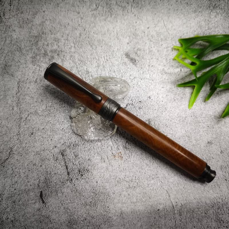 肖楠木 原木 手工筆 鋼筆 轉轉魚款