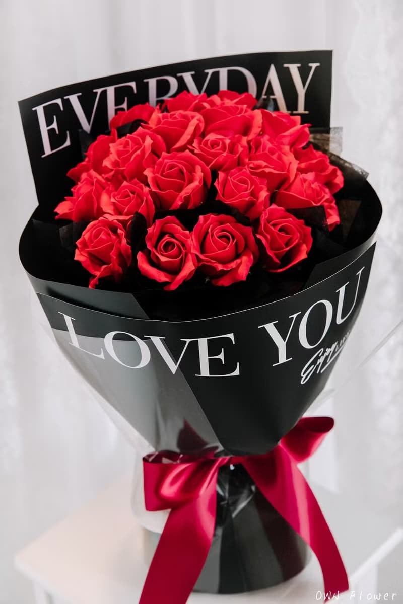 紅玫瑰花束/香皂花束/生日花束/情人節花束/告白花束/紀念日花束