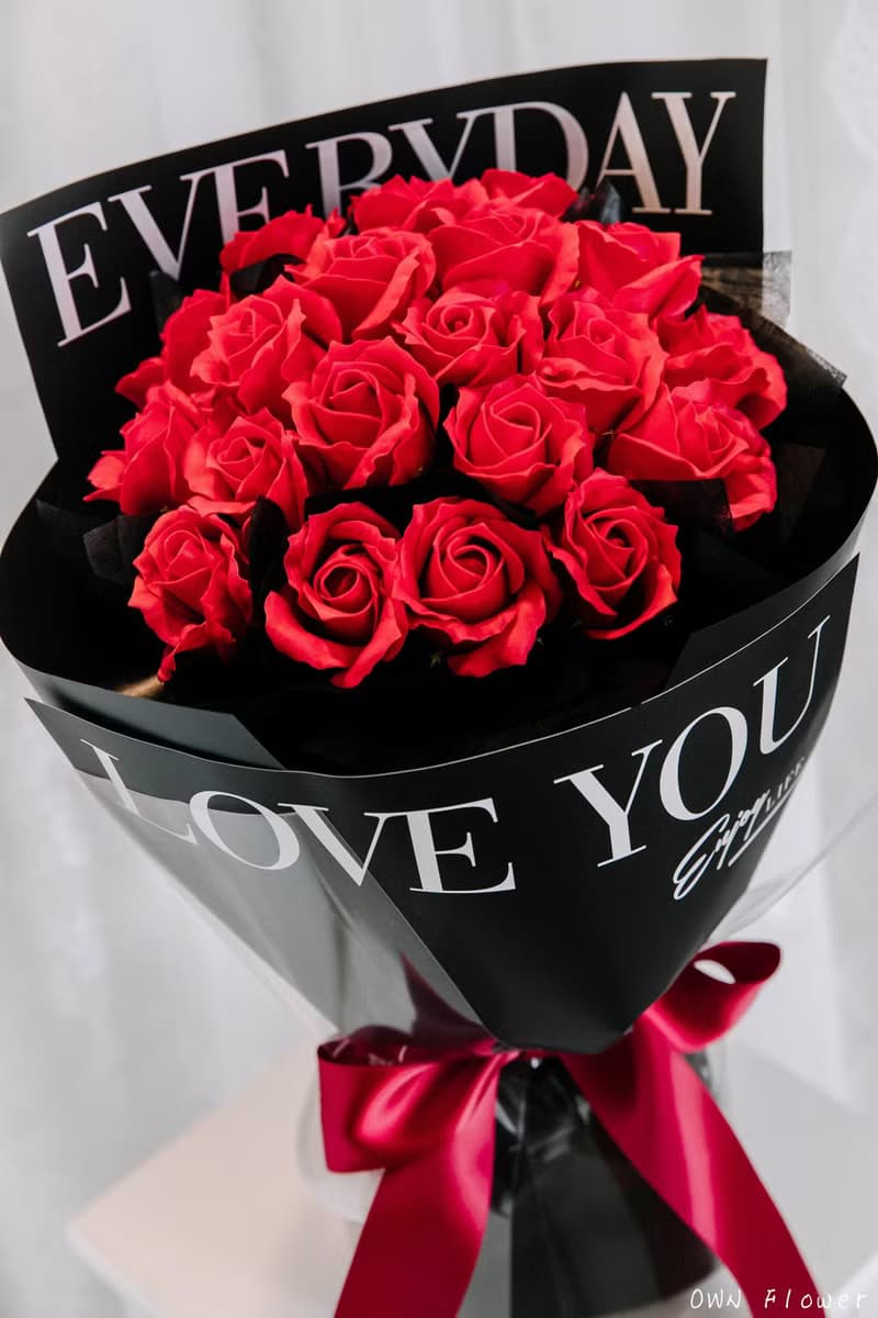 紅玫瑰花束/香皂花束/生日花束/情人節花束/告白花束/紀念日花束