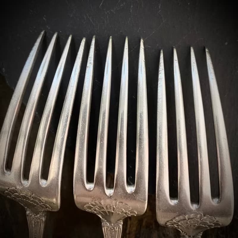 頂級銀器美國Tiffany純銀1892年製Richelieu樣式百年訂製款餐叉