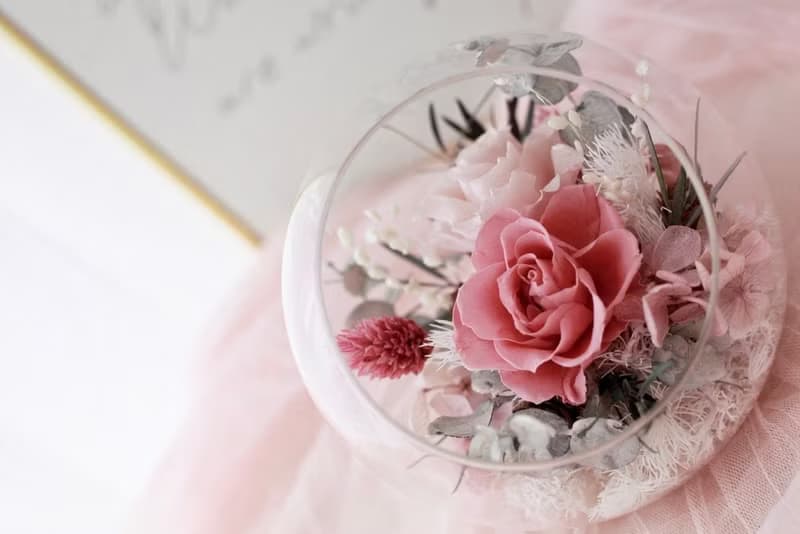 永生花微景玻璃球  送禮 居家擺設 生日禮物