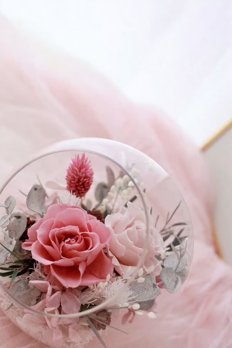 永生花微景玻璃球  送禮 居家擺設 生日禮物