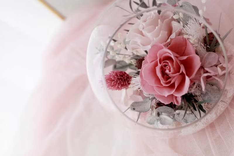 永生花微景玻璃球  送禮 居家擺設 生日禮物