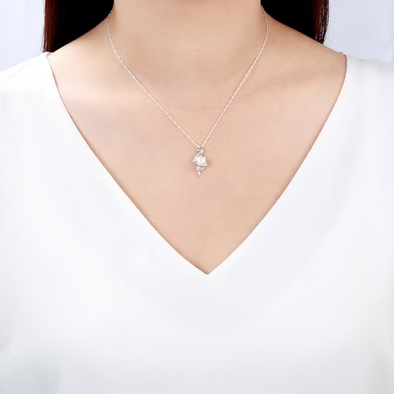 【Angel & Me】永恆之珠 s925 純銀 珍珠項鍊 生日 情人節禮物