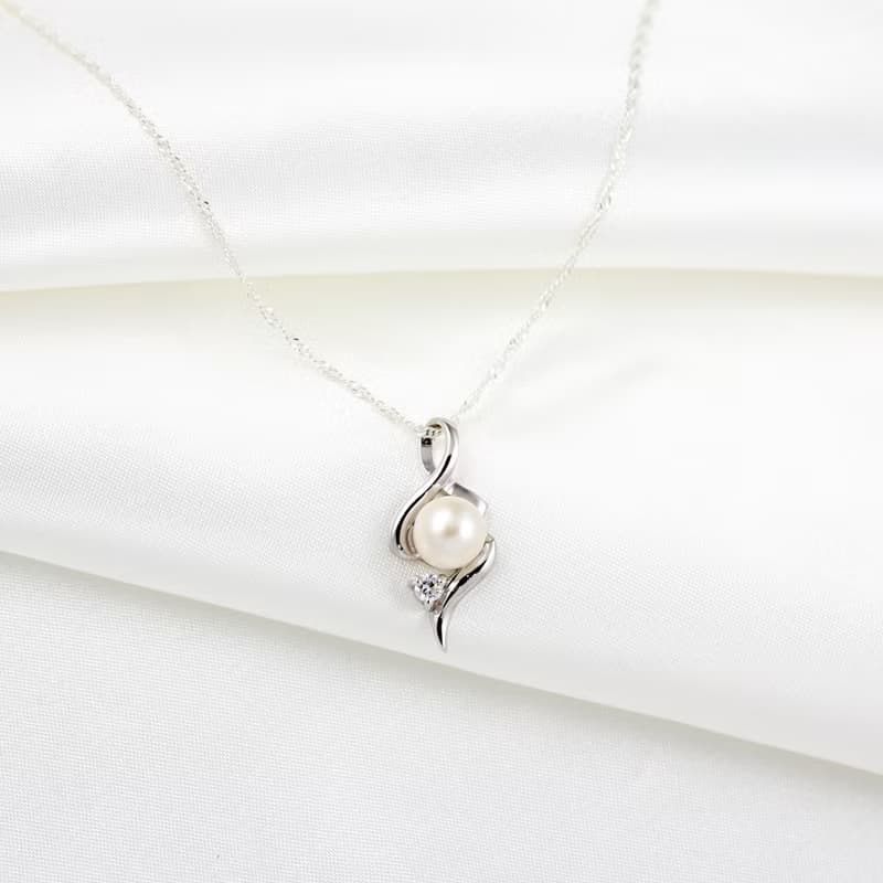 【Angel & Me】永恆之珠 s925 純銀 珍珠項鍊 生日 情人節禮物