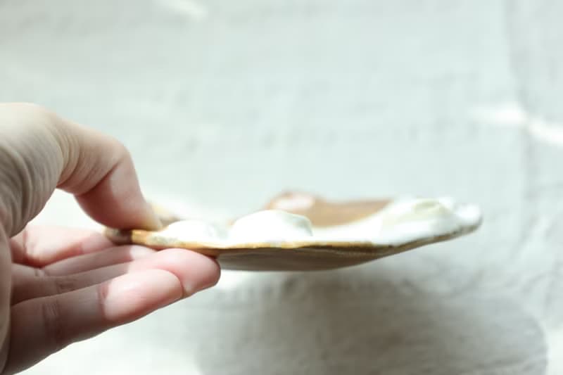 【畢業禮物】呆呆貓貓立體陶瓷小盤手捏擺飾水晶收納飾品盤瓷豆皿