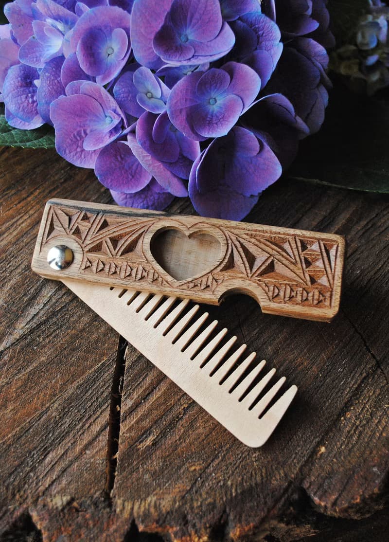 Personalized hair comb, Gift for her, Mother gift, Women gift, Hair accessories
