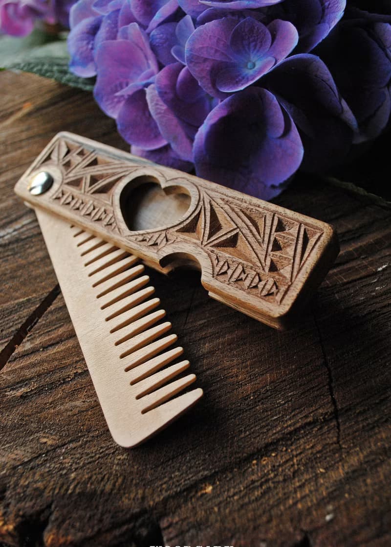 Personalized hair comb, Gift for her, Mother gift, Women gift, Hair accessories