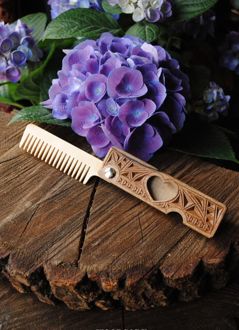 Personalized hair comb, Gift for her, Mother gift, Women gift, Hair accessories
