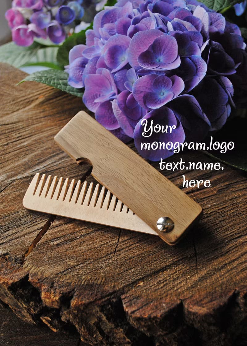 Personalized hair comb, Gift for her, Mother gift, Women gift, Hair accessories