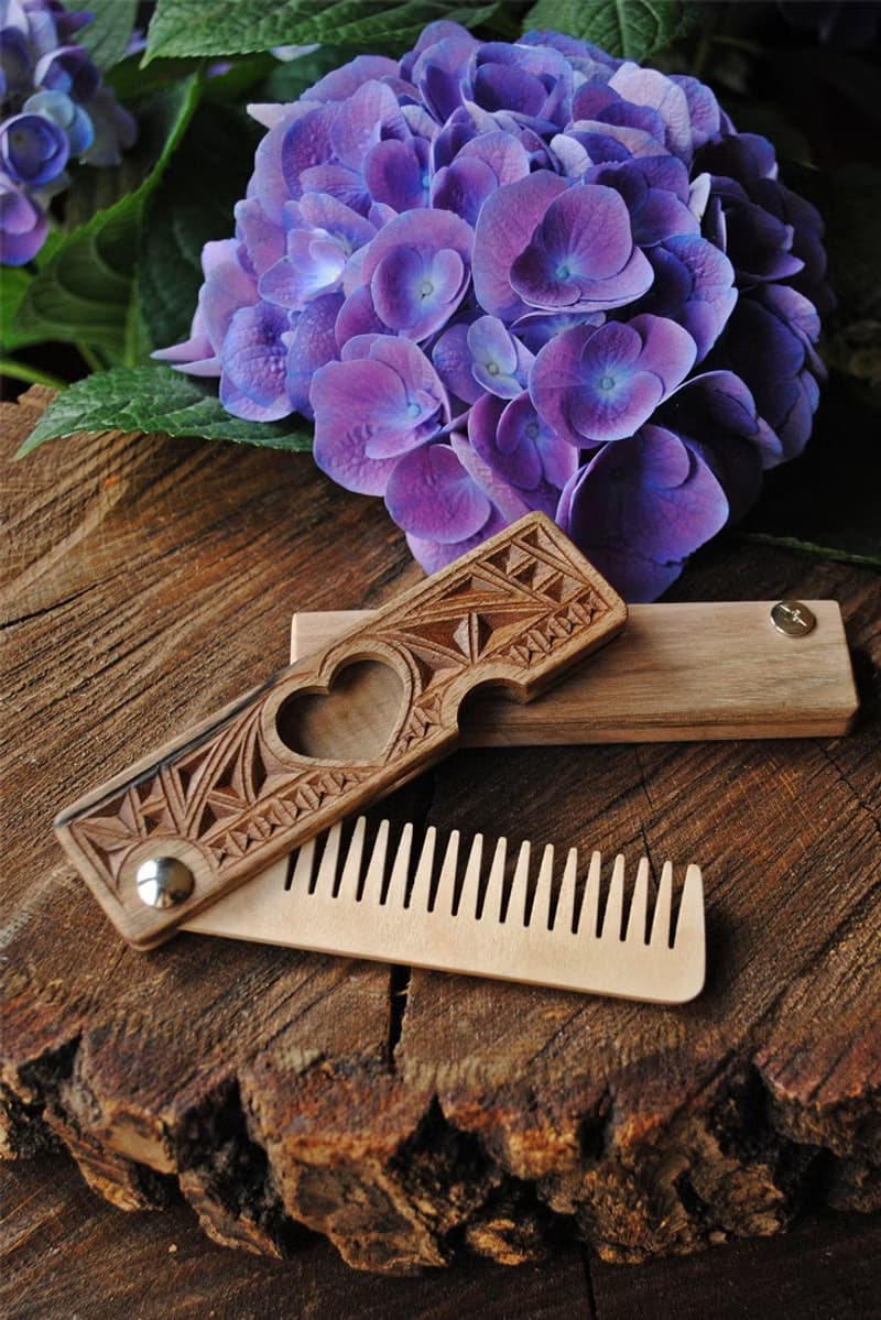Personalized hair comb, Gift for her, Mother gift, Women gift, Hair accessories