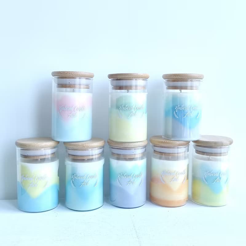 獨家 - 彩色山脈 4入優惠組 天然大豆香氛蠟燭 花果香玫瑰洋甘菊