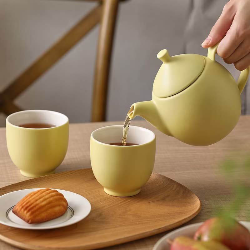 【日日有壺禮盒】露水茶壺與 Q系列握杯組 一壺雙杯