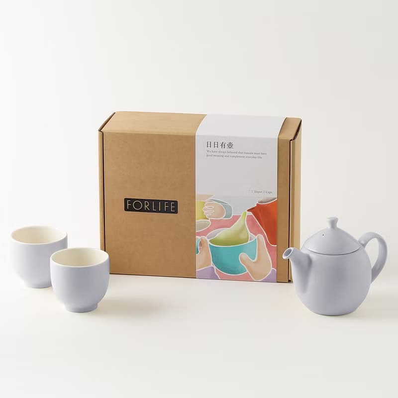 【日日有壺禮盒】露水茶壺與 Q系列握杯組 一壺雙杯
