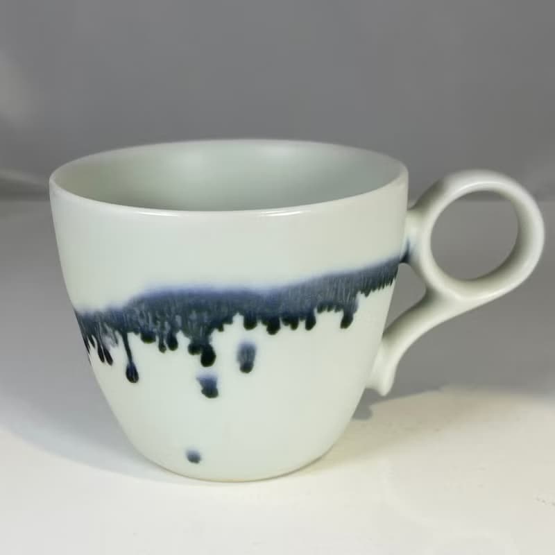 汝白水墨咖啡杯-鶯歌李玟叡