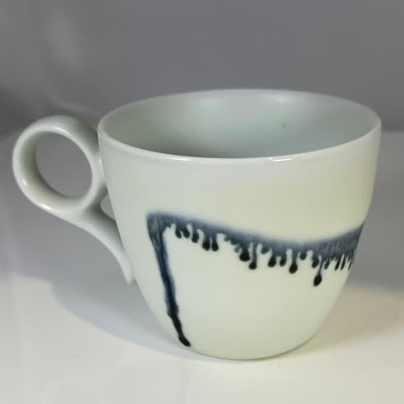 汝白水墨咖啡杯-鶯歌李玟叡