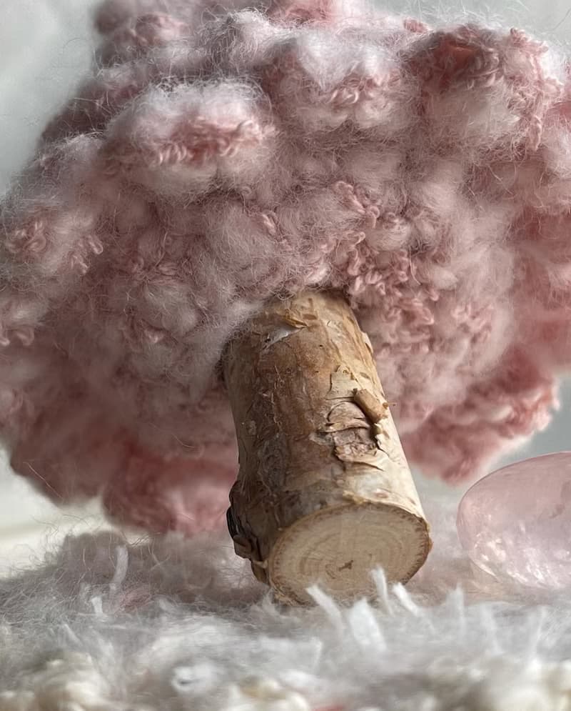 Knitting 聖誕禮物 聖誕樹 - 初雪之粉色耶誕 - 暖暖夜燈款