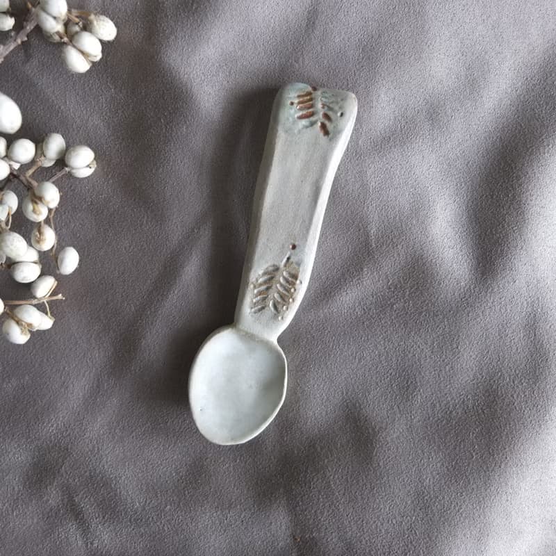 簡單生活 造型短陶匙