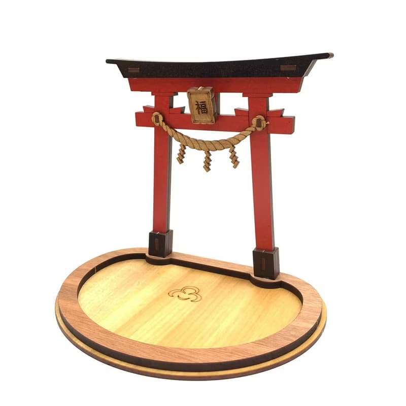【手作DIY】鳥居 玄關鑰匙收納架 置物盤 玄關擺件 達摩 日本神社