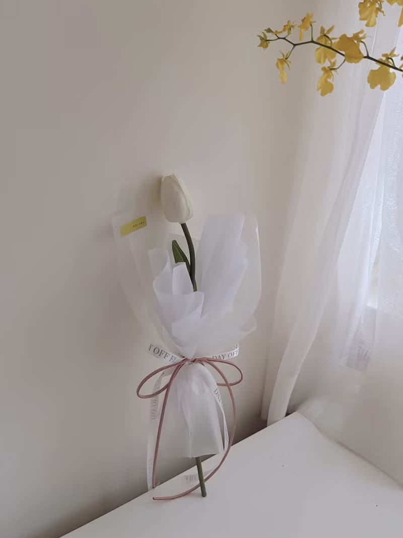 DAY OFF 仿真鬱金香花束 永生花 鬱金香花束 情人節 七夕情人節