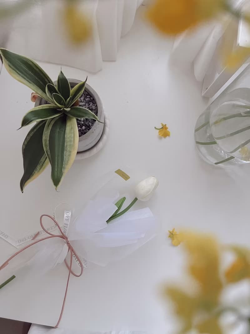 DAY OFF 仿真鬱金香花束 永生花 鬱金香花束 情人節 七夕情人節