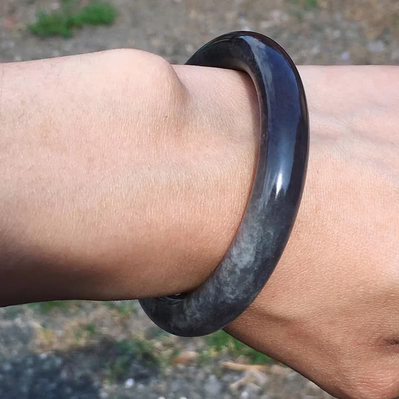 【Lost and find】巧克力糖 紫羅蘭 和田玉 手鐲 54.7