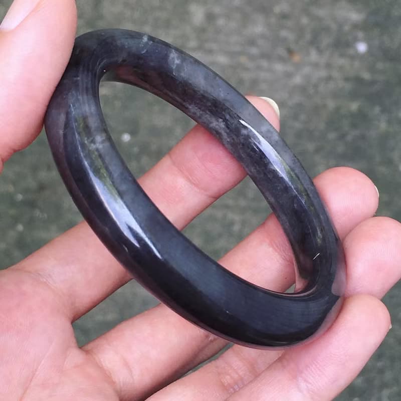 【Lost and find】巧克力糖 紫羅蘭 和田玉 手鐲 54.7