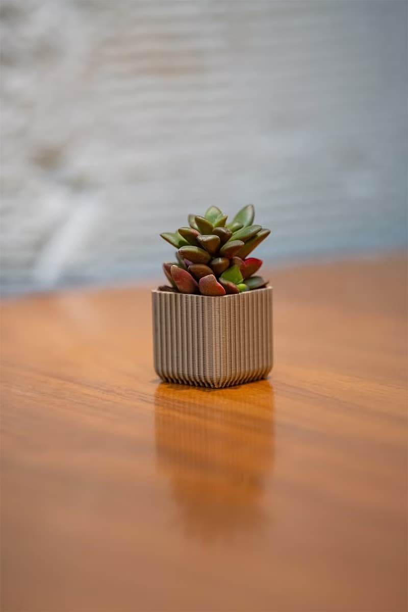 VerdeForm  3D列印極簡植栽盆器   小型花器 多肉盆栽 植物擺飾