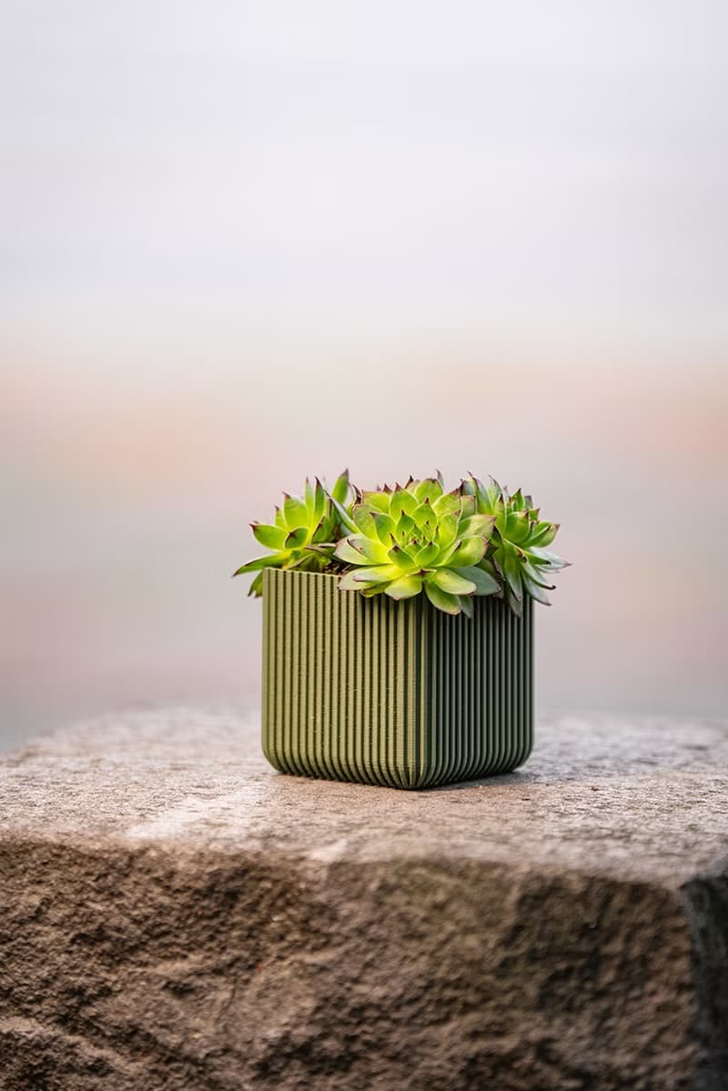 VerdeForm  3D列印極簡植栽盆器   小型花器 多肉盆栽 植物擺飾