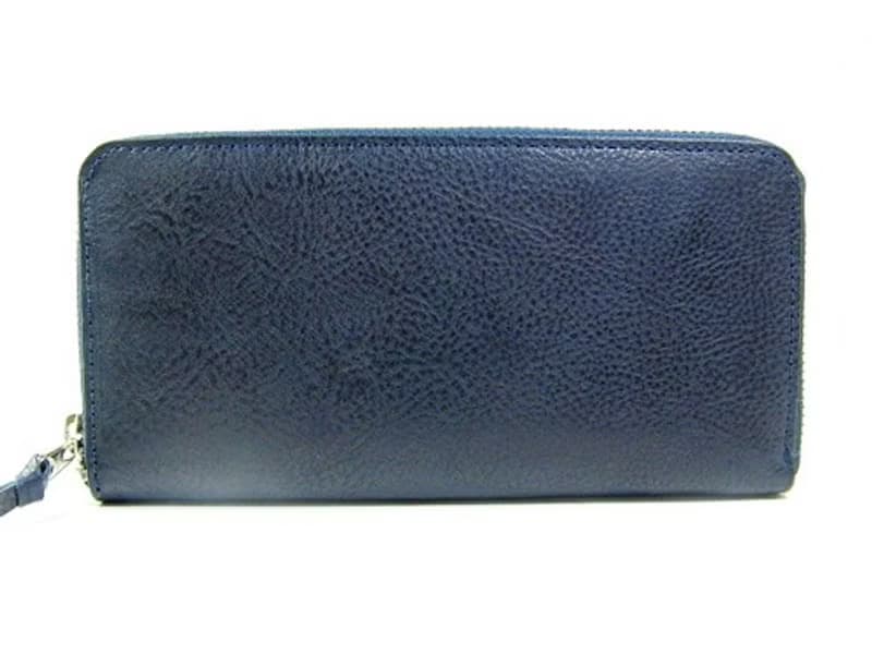 長財布　ラウンドファスナー　アリゾナ ネイビー