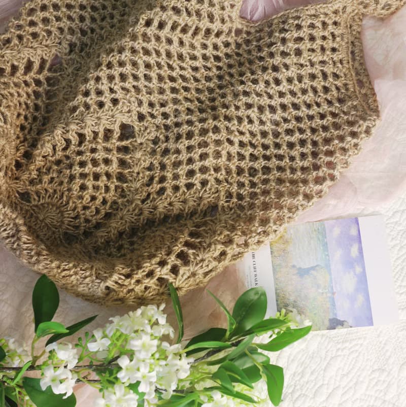 【現貨】Handmade手工編織/黃麻繩編織網袋/購物袋/肩背包/麻繩包