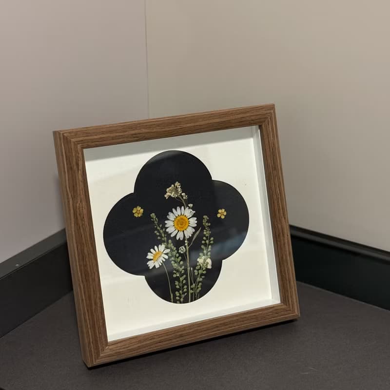 Manyu 壓花相框 DIY手作材料包/成品壓花禮物 紀念禮物