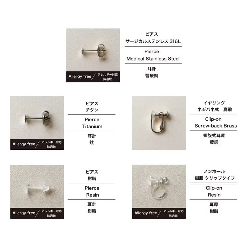 スパークリングピアス/イヤリング(クリア)