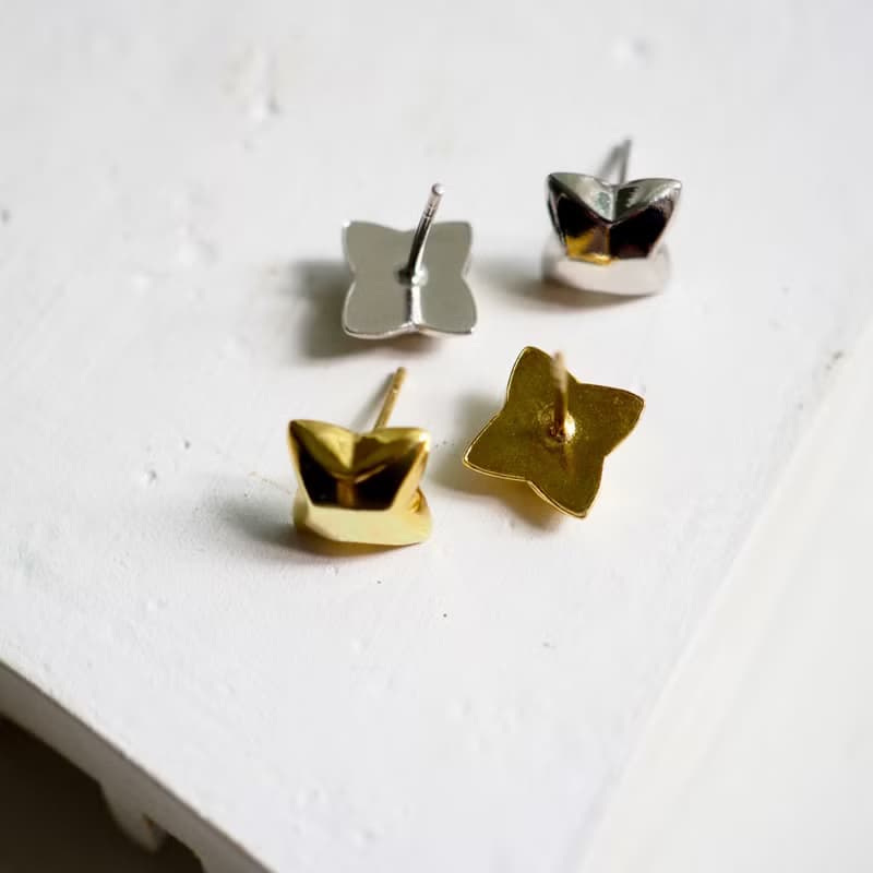 Dainty Star Stud Earrings | 925 Sterling Silver | 14K Gold or Rhodium Plated