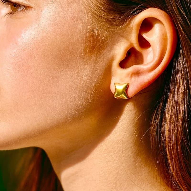 Dainty Star Stud Earrings | 925 Sterling Silver | 14K Gold or Rhodium Plated